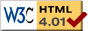 Link to the W3C HTML 4.01 validation service